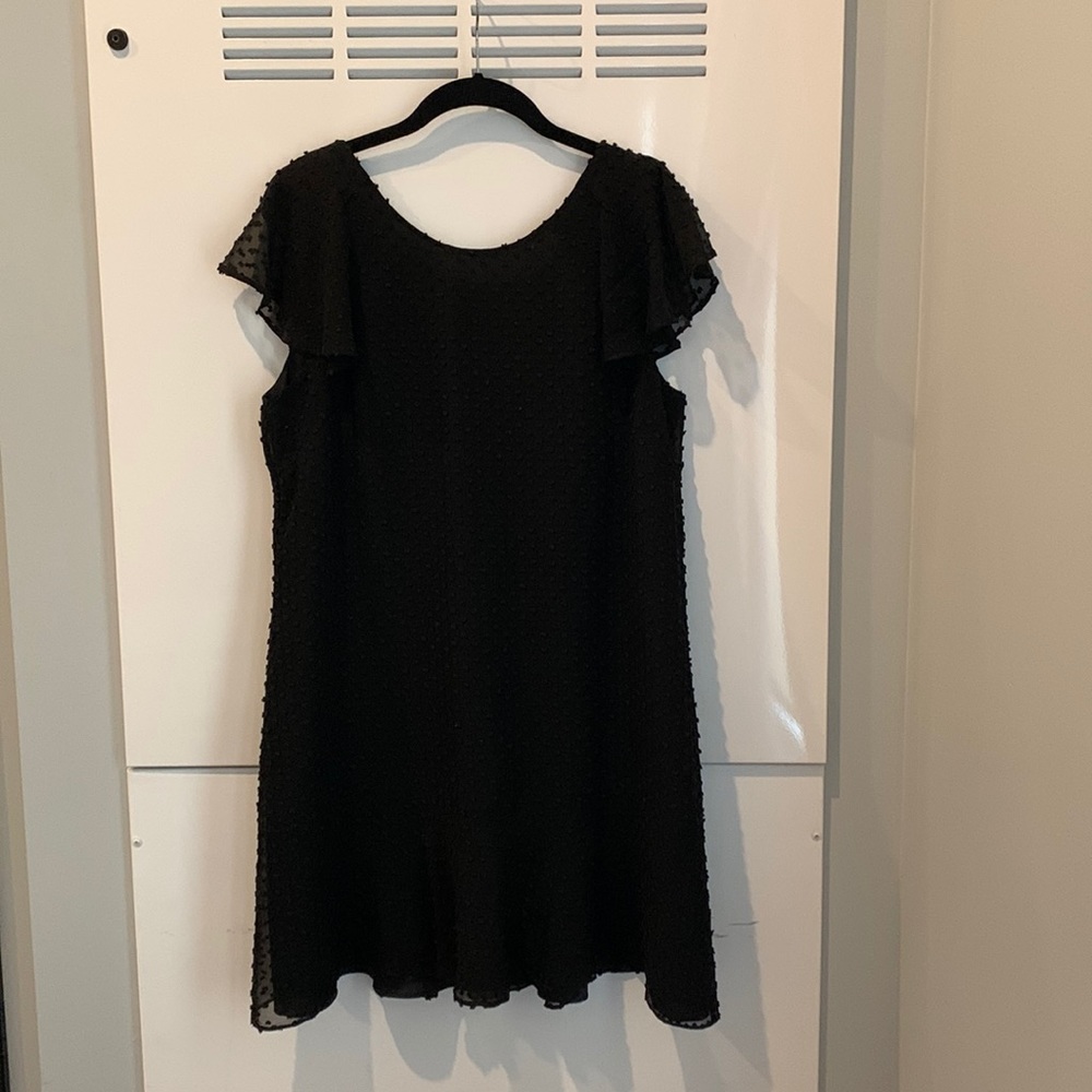 J.Crew Swiss Dot Flutter Cap-Sleeve Mini Dress